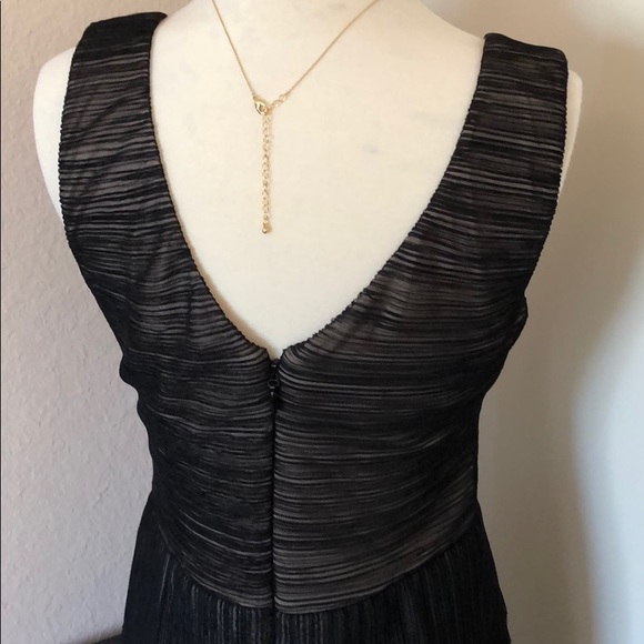 BCBGMAXAZRIA Sven Shirred Mesh Dress - Picture 6 of 8